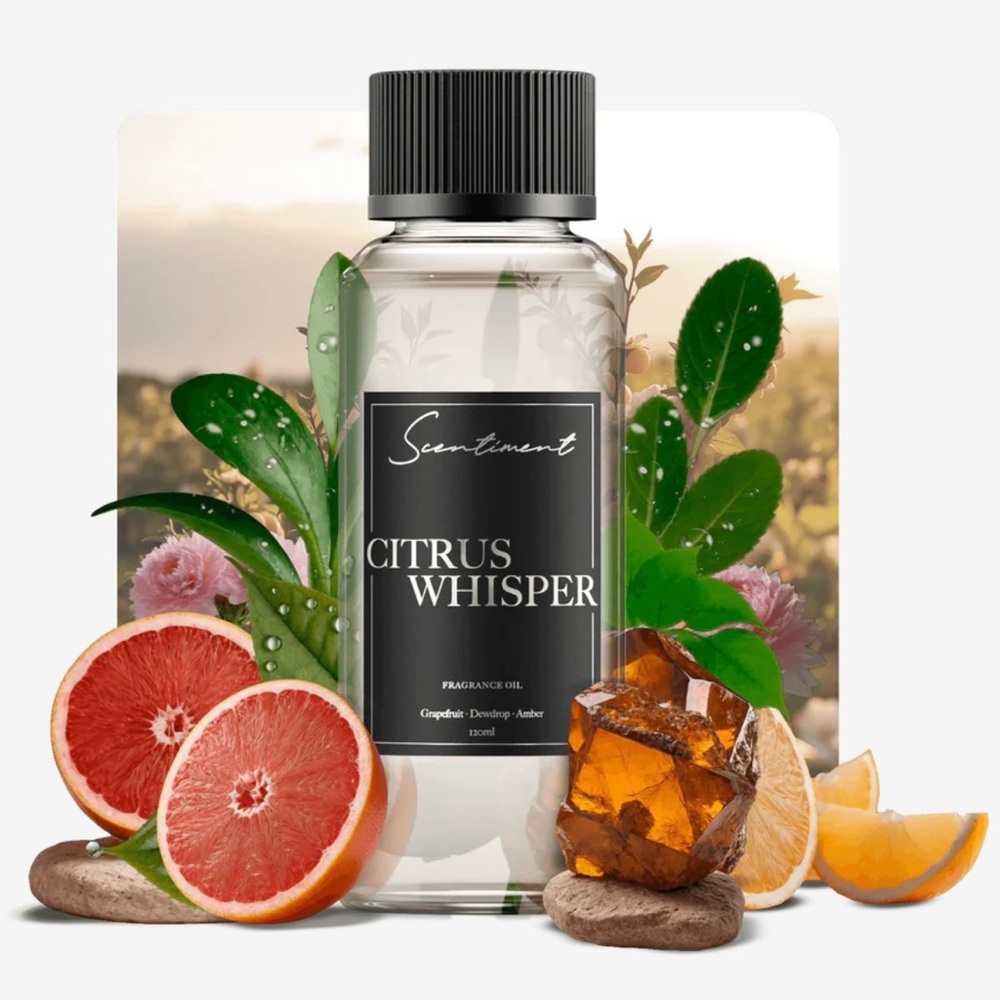 Scentiment Citrus Whisper Scent Diffuser Oil | Aromatherapy Fragrance 120mL